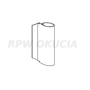 Osłonka łącznika kątowego PVC - nr kat. 229842 biała