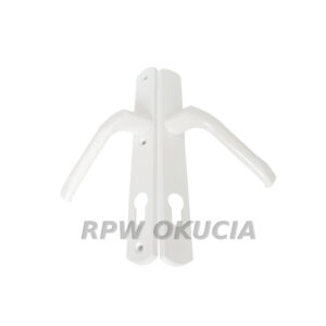 Klamka drzwiowa aluminiowa do drzwi PCV - Biała