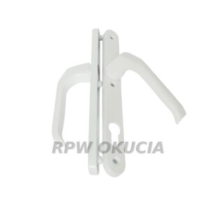 Klamka drzwiowa aluminiowa z szyldem 24/1003 – Biała