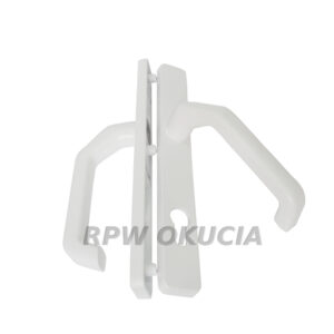 Klamka drzwiowa aluminiowa z szyldem 32/1200 - Biała