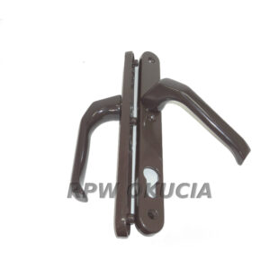 Klamka drzwiowa aluminiowa z szyldem 24/1003 – Brązowa