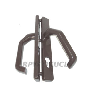 Klamka drzwiowa aluminiowa z szyldem 32/1200 - Brązowa