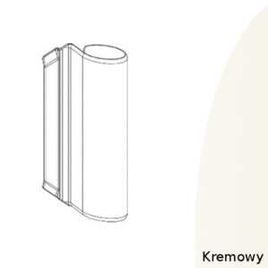 Osłonka łącznika kątowego PVC/AS RAL 9001 - 42194